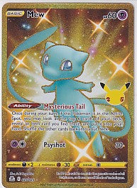 Mew Secret Rare - Celebrations 025/025 Pokemon Card