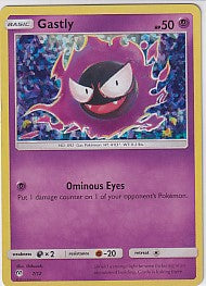 *LP* Gastly Holofoil Promo - McDonald's 2019 Promo 7/12 Pokemon Card