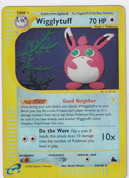 *MP* Wigglytuff 34/144 Reverse Holo Pokemon Skyridge