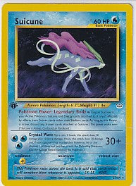 *DMG* Suicune Rare First Edition - Neo Revelation 27/64 Pokemon Card
