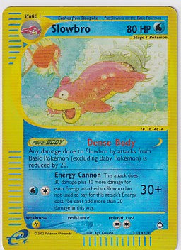 *MP* Slowbro 33/147 Reverse Holo Pokemon Aquapolis