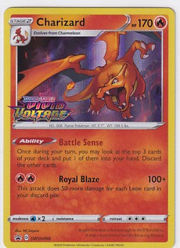 Charizard Vivid Voltage Stamp SWSH066 Pokemon Sword & Shield Promo