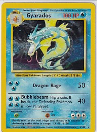 *HP* Gyarados Holo Rare - Base Set Unlimited 6/102 Pokemon Card