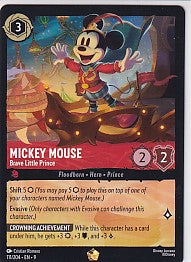 Mickey Mouse Brave Little Prince Legendary - Fabled 111/204 Lorcana Card