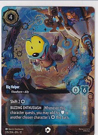 Zipper Big Helper Enchanted - Wilds Unknown 235/204 Lorcana Card