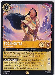 Pocahontas Peacekeeper Legendary - Winterspell 22/204 Lorcana Card