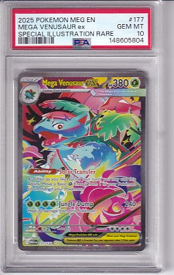 MEGA VENUSAUR ex - SIR - Mega Evolutions 177/132 PSA 10