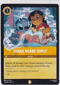 Ohana Means Family Legendary - Winterspell 32/204 Lorcana Card