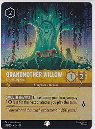 Grandmother Willow Ancient Advisor Epic - Winterspell 206/204 Lorcana Card
