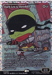 Dark Leo & Shredder M 0299 Showcase Fracture Foil Teenage Mutant Ninja Turtles Magic the Gathering Card