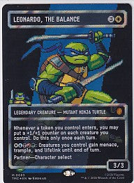 Leonardo The Balance Borderless Surge Foil - Teenage Mutant Ninja Turtles M 83 Magic the Gathering Card
