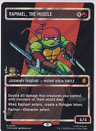 Raphael The Muscle Borderless Surge Foil - Teenage Mutant Ninja Turtles M 91 Magic the Gathering Card
