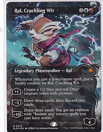 Ral Crackling Wit Borderless Raised Foil - Bloomburrow M 353 Magic the Gathering Card
