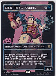 Krang The All-Powerful Borderless Surge Foil - Teenage Mutant Ninja Turtles R 86 Magic the Gathering Card