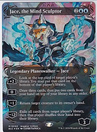 Jace the Mind Sculptor Borderless Raised Foil - Bloomburrow M 93 Magic the Gathering Card
