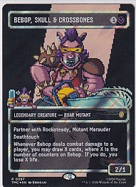 Bebop Skull & Crossbones Borderless Surge Foil - Teenage Mutant Ninja Turtles R 87 Magic the Gathering Card