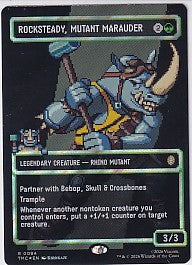 Rocksteady Mutant Marauder Borderless Surge Foil - Teenage Mutant Ninja Turtles R 94 Magic the Gathering Card