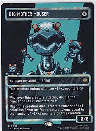 Big Mother Mouser Borderless Surge Foil - Teenage Mutant Ninja Turtles R 97 Magic the Gathering Card