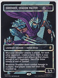 Shredder Shadow Master Borderless Surge Foil - Teenage Mutant Ninja Turtles R 88 Magic the Gathering Card