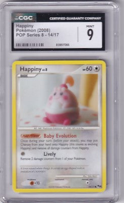 CGC 9 Happiny 14/17 Pokemon POP Series 8