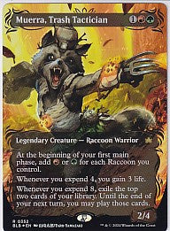Muerra Trash Tactician Borderless Raised Foil - Bloomburrow R 352 Magic the Gathering Card