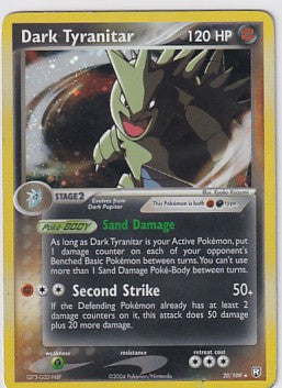 *MP* Dark Tyranitar 20/109 Deck Exclusive Pokemon EX Team Rocket Returns