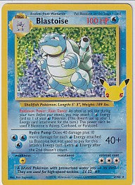 Blastoise Holofoil - Celebrations Classic Collection 2/102 Pokemon Card