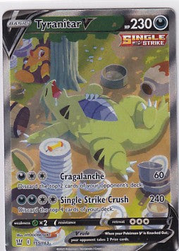 Tyranitar V 155/163 Pokemon Sword & Shield Battle Styles