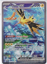 *MP* Zapdos EX Special Illustration Rare - 151 202/165 Pokemon Card