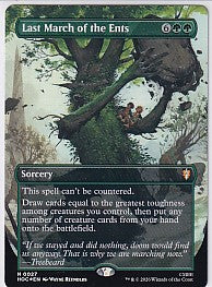Last March of the Ents Foil - The Lord of the Rings Tales of Middle-Earth M 27 Magic the Gathering Card