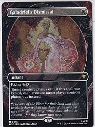 Galadriel's Dismissal Borderless Foil - The Hobbit Eternal Legal M 16 Magic the Gathering Card