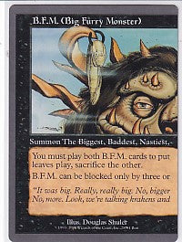 Big Furry Monster (B.F.M) Left - Unglued 28 Magic the Gathering Card