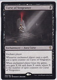 *LP* Curse of Vengeance - Commander 2016 R 012 Magic the Gathering Card