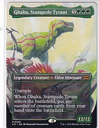 Ghalta Stampede Tyrant  Borderless - The Lost Caverns of Ixalan M 326 Magic the Gathering Card