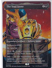 The Soul Stone Borderless Foil - Marvel's Spider-Man M 243 Magic the Gathering Card