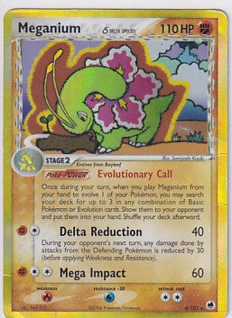 *DMG* Meganium (Delta Species) 4/101 Pokemon EX Dragon Frontiers