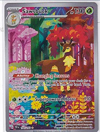 Sawsbuck Illustration Rare - Temporal Forces 166/162 Pokemon Card