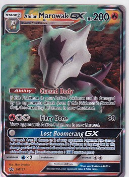Alolan Marowak GX SM187 Pokemon Sun & Moon Promo