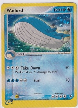 *MP* Wailord 14/109 Pokemon EX Ruby & Sapphire