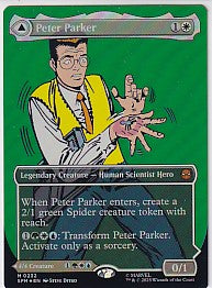 Peter Parker Borderless Foil - Marvel Super Heroes M 323 Magic the Gathering Card