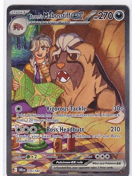 Arven's Mabosstiff ex 235/182 Pokemon Scarlet & Violet Destined Rivals