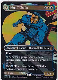 King T'Challa Borderless Foil - Marvel Super Heroes M 399 Magic the Gathering Card