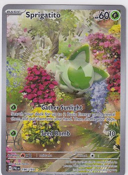 *LP* Sprigatito 196/193 Pokemon Scarlet & Violet Paldea Evolved