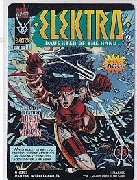 Elektra Daughter of the Hand Showcase Borderless Foil - Marvel Super Heroes R 395 Magic the Gathering Card