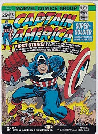 Captain America Super-Soldier Borderless Foil - Marvel Super Heroes R 387 Magic the Gathering Card