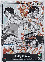 Luffy & Ace Parallel Foil - Starter Deck EX ST30:001 One Piece Card