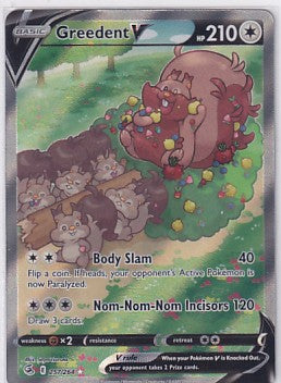 Greedent V 257/264 Pokemon Sword & Shield Fusion Strike