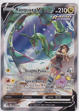 *LP* Rayquaza V 194/203 Pokemon Sword & Shield Evolving Skies