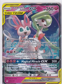 *LP* Gardevoir & Sylveon GX Tag Team 130/214 Pokemon Sun & Moon Unbroken Bonds