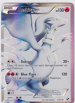 Reshiram 113/114 Pokemon Black & White Base Set
